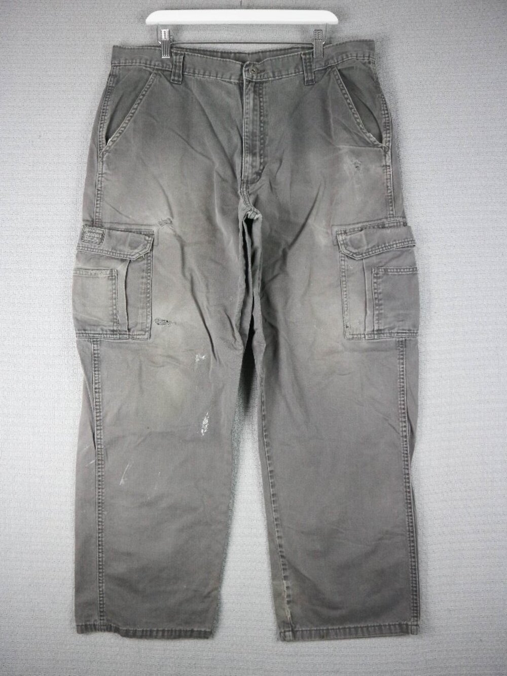 Wrangler Distressed Baggy Cotton Cargo Pants Mens 36.5x30